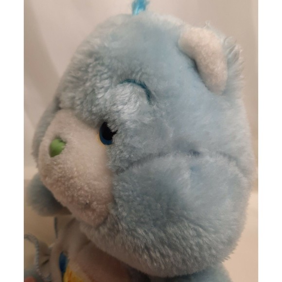Vintage 1983 Kenner Blue Plush Baby Tugs Care Bear 10 Inch with Diaper - Picture 7 of 9